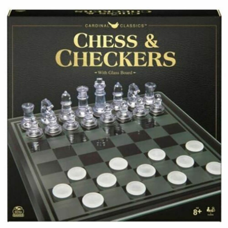 checs classiques de jeux et vrificateurs avec tableau de verre