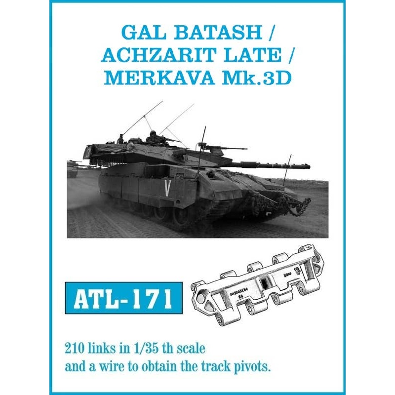 1/35 Gal Batash / Achzarit Late / Markava Mk.3D Moveable Tracks