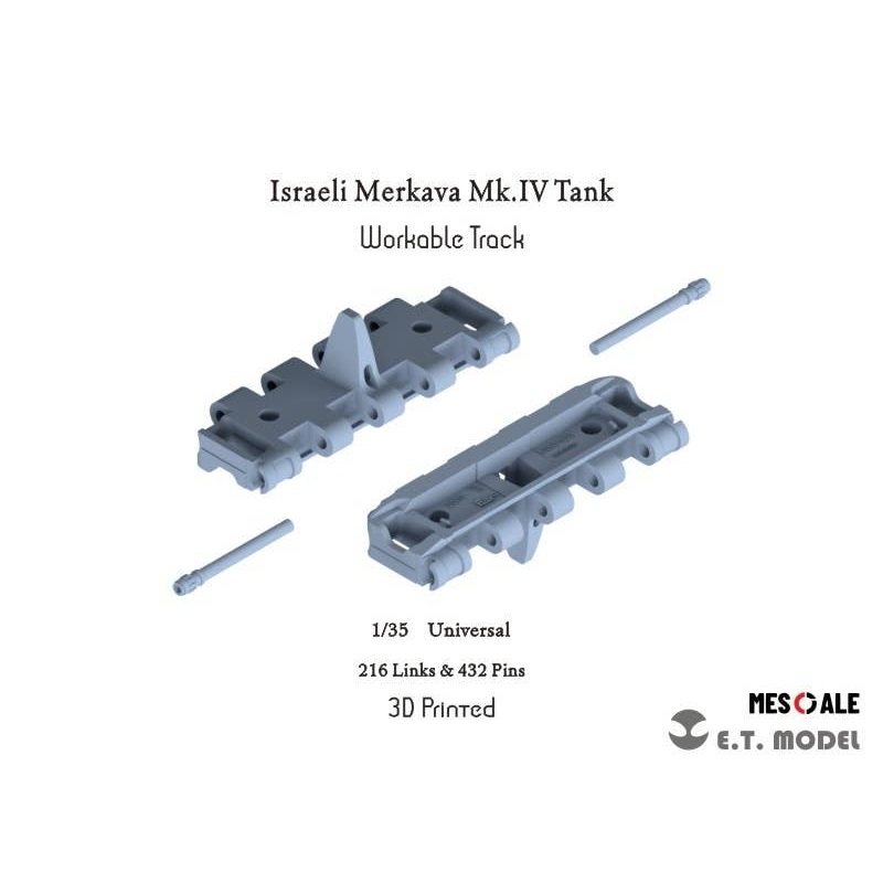 1/35 Israeli IDF Merkava Mk IV Mk IV Tank Movable Track (3D)