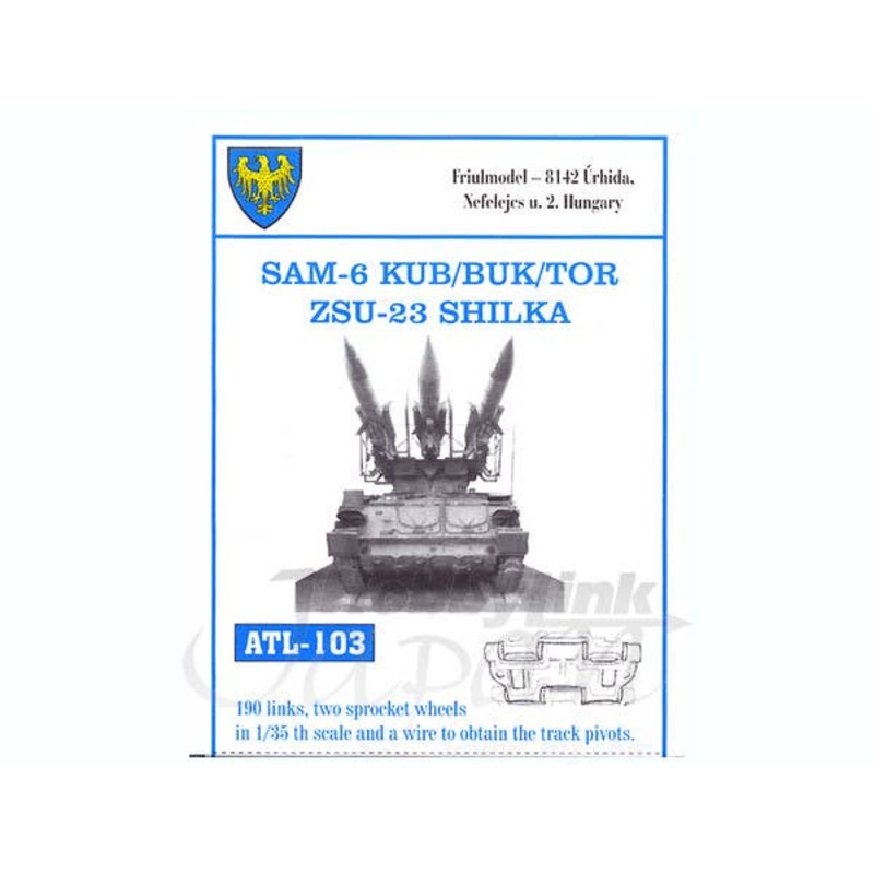 1/35 SAM6 KUB/BUK/TOR ZSU-23 Shilka Tracks (for Dragon & Trumpeter)