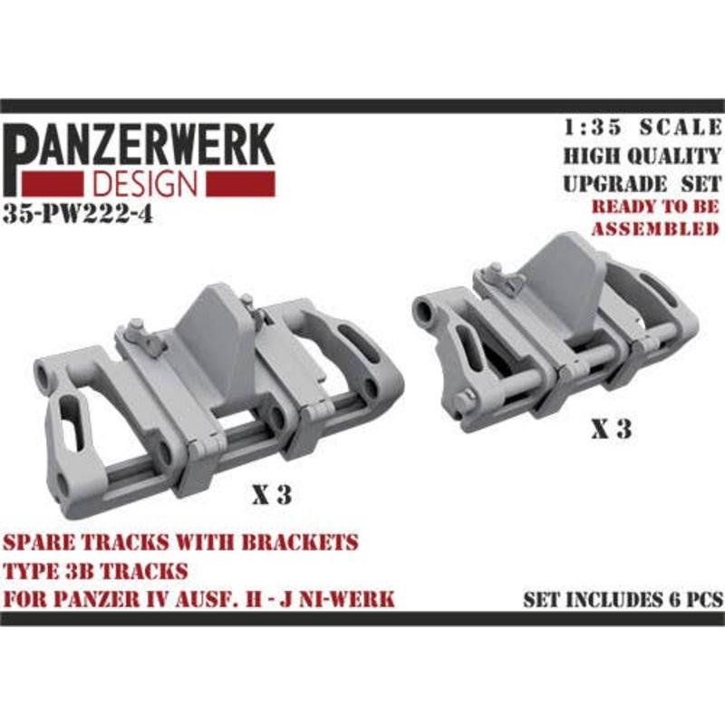 1/35 Spare Track Rack for IV H/J + Type 3 B Track 6 sets