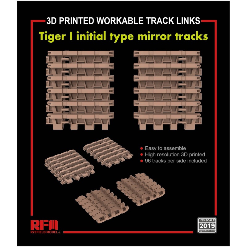 1/35 Tiger I Heavy Tank Movable Track Set For Initial Type Right / Left "Mirroring" Type (3D Printer)