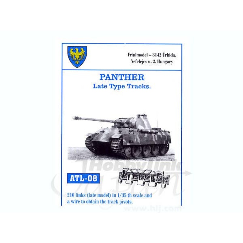 1/35 Working Metal Late-Type Track Set for Panther Ausf. A/G