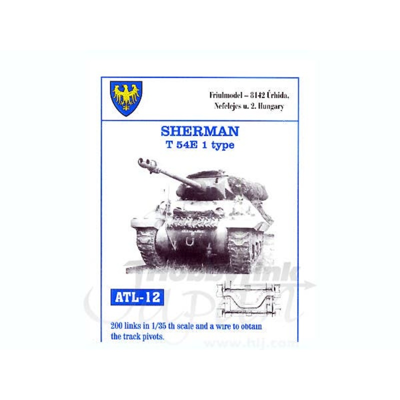 1/35 Working Metal T54E1 Track Set for Sherman