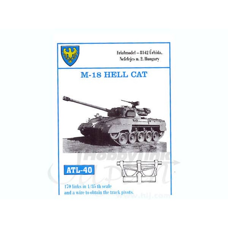 1/35 Working Metal Track Set for M-18 Hellcat