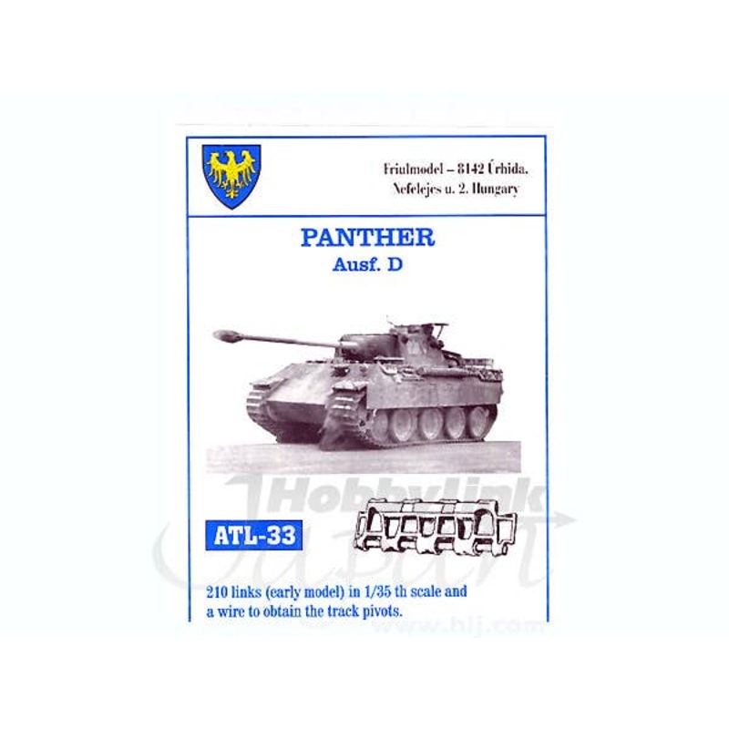 1/35 Working Metal Track Set for Panther Ausf.D