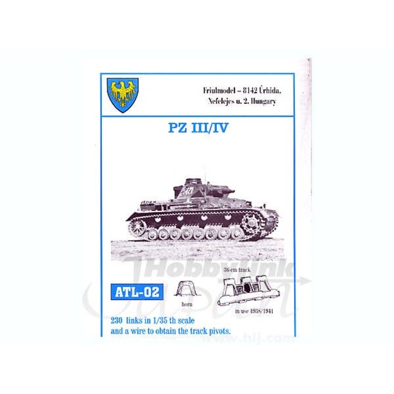 1/35 Working Metal Track Set for Pz.III/IV (1938/1941)