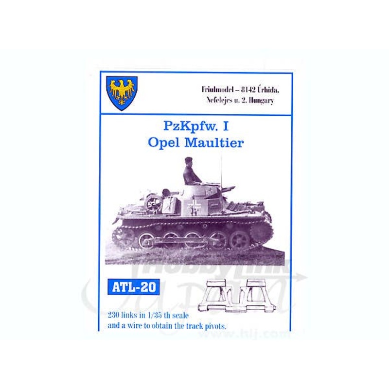 1/35 Working Metal Track Set for Pz.Kpfw.I / Opel Maultier