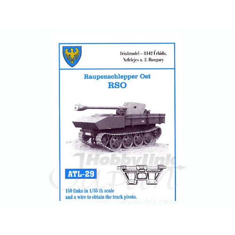 1/35 Working Metal Track Set for Raupenschlepper Ost RSO