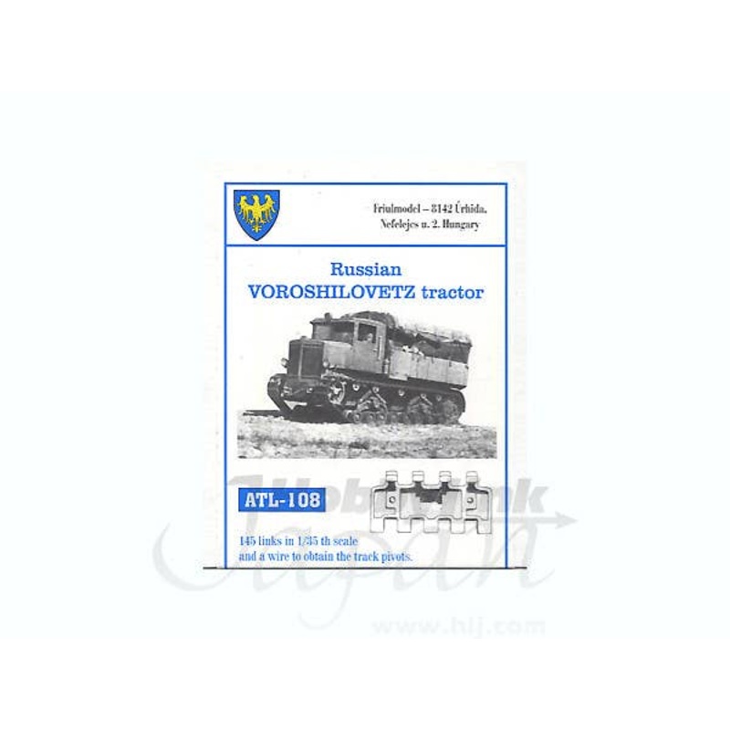 1/35 Working Metal Track Set for Russian Voroshilovetz Tractor
