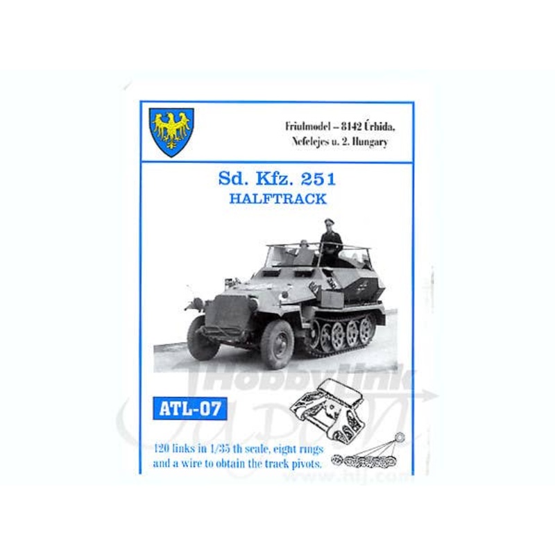 1/35 Working Metal Track Set for Sd.Kfz.251 Halftrack