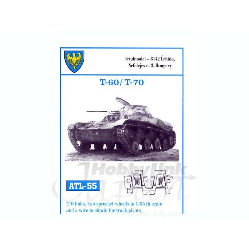 1/35 Working Metal Track Set for T-60 / T-70