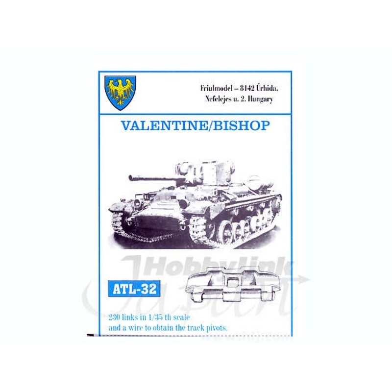 1/35 Working Metal Track Set for Valentine / Bishop