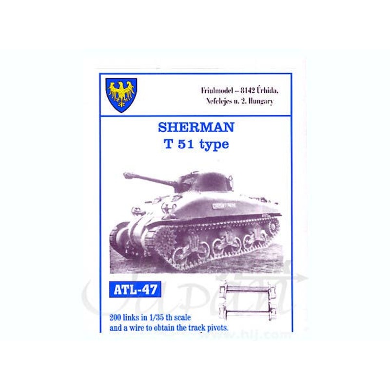 1/35 Working Metal Type T51 Track Set for Sherman