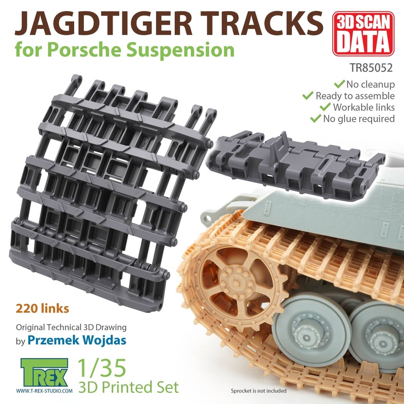 1/35 WW.II German Jagdtiger Tarcks for Porsche Suspension