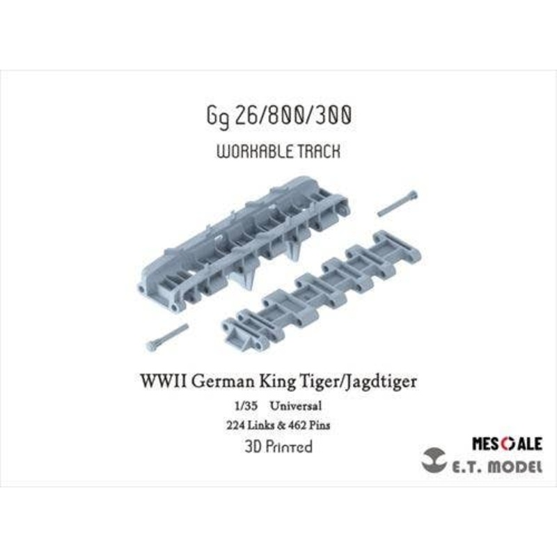 1/35 WWII German King Tiger / Jagdtiger Movable Track (3D)