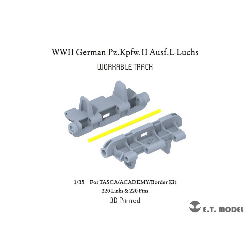 1/35 WWII German Pz.Kpfw.II Ausf.L Lux Movable Tracks (for Asuka Model/ Academy / Border Models)