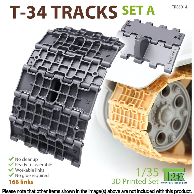 1/35 WWII Soviet T-34 Medium Tank Track Set A