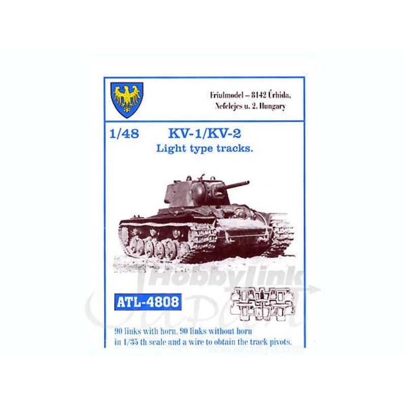1/48 Working Metal Light Type Track Set for KV-1 / KV-2