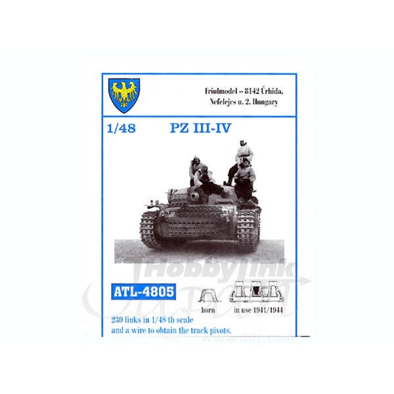 1/48 Working Metal Track Set for Pz.III/IV (1941 / 1944)