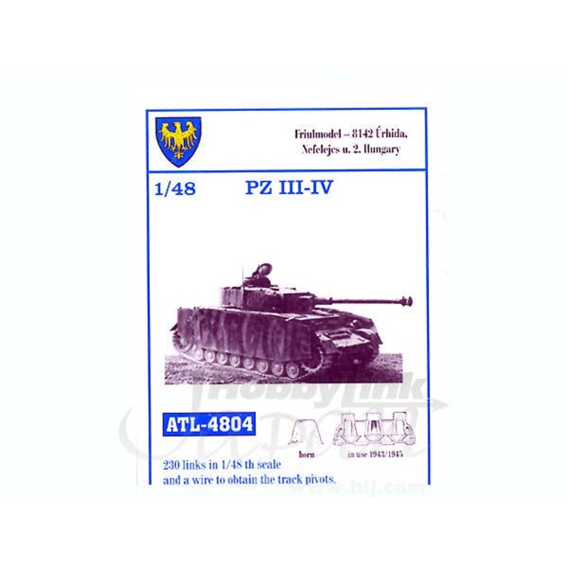 1/48 Working Metal Track Set for Pz.III-IV (1943/1945)