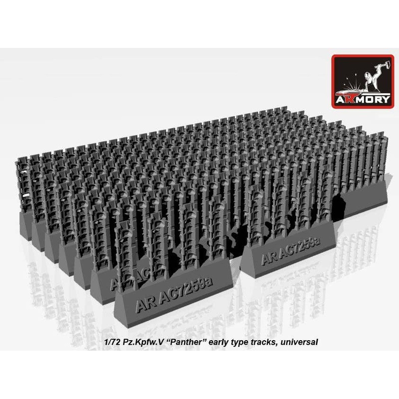 1/72 Pz.Kpfw.V Panther early type tracks (for universal)