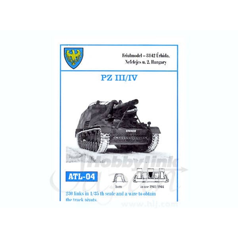 Working Metal Track Set for Pz.III/IV (1941/1944)