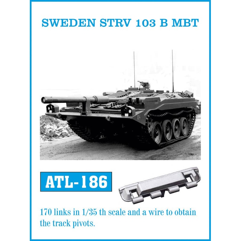 1/35 Current Swedish Strv.103B Main Battle Tank Track