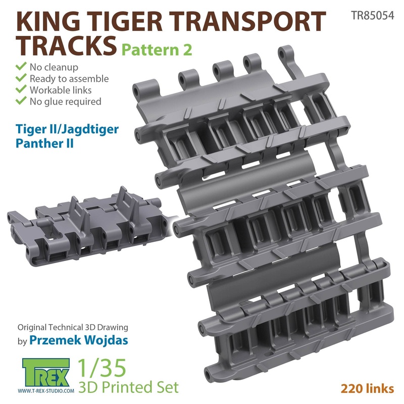 1/35 King Tiger Transport Tracks Pattern 2