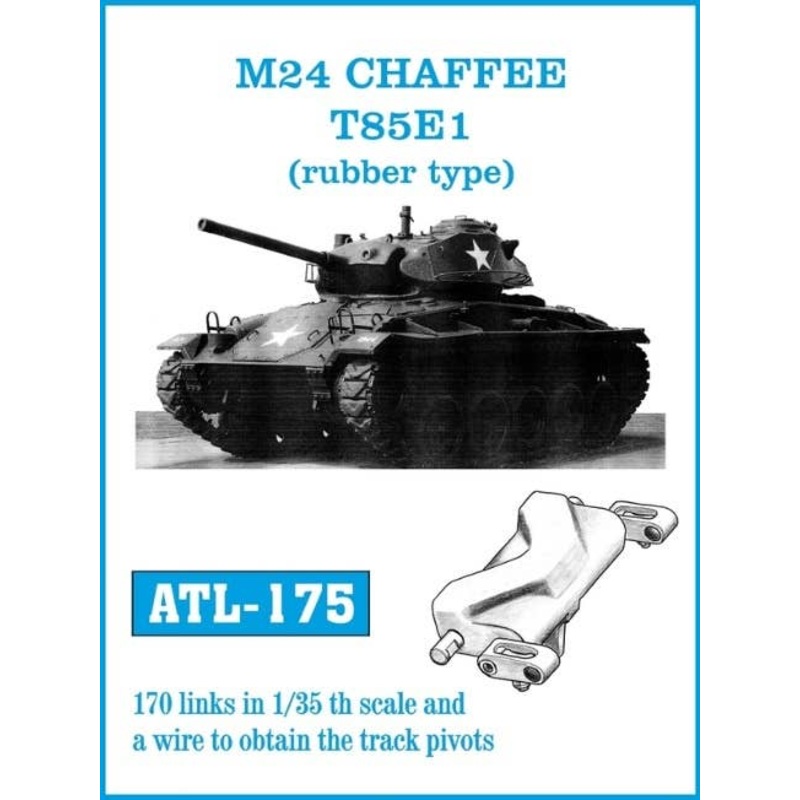 1/35 Metal Tracks for M24 ChaffeeT85E1 (Rubber Type)