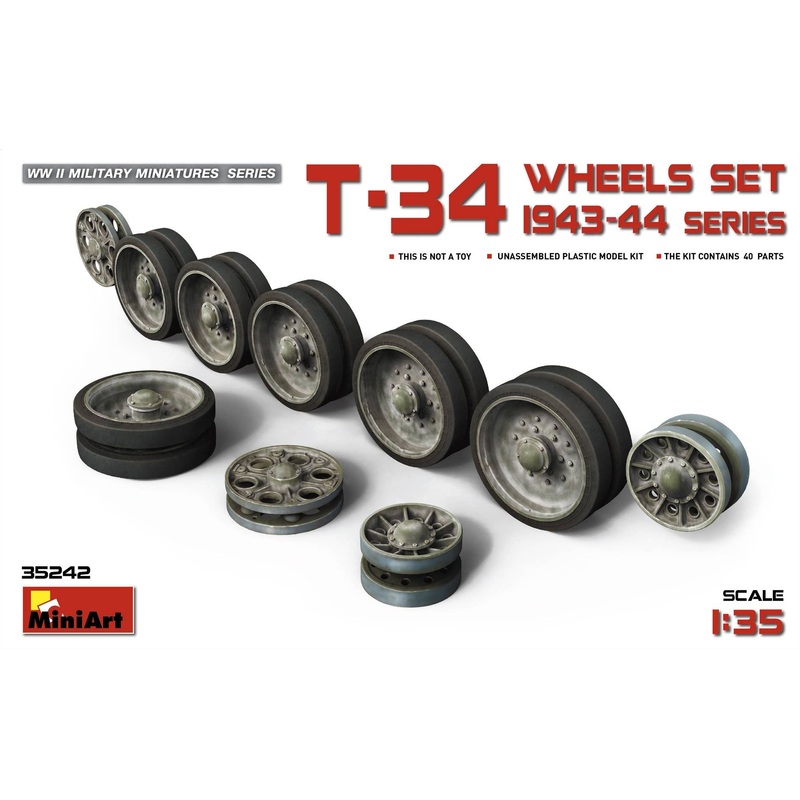 1/35 T-34 Wheels Set (1943-44 Series)