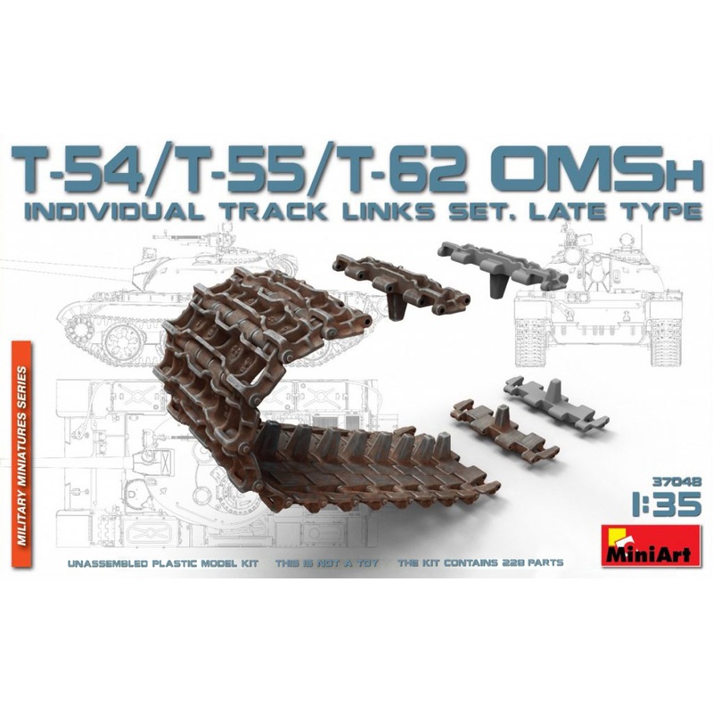 1/35 T-54, T-55, T-62 OMSh Track Links Set Late Type