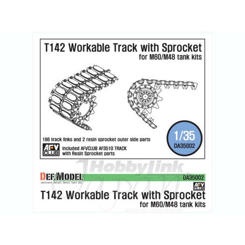 1/35 T142 Workable Tracks with Sprocket Parts (for M60/M48 Tanks)