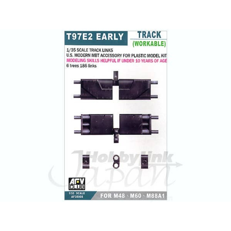 1/35 T97E2 Early Production Tank Track Links (for M48/M60/M88A1 Tanks)