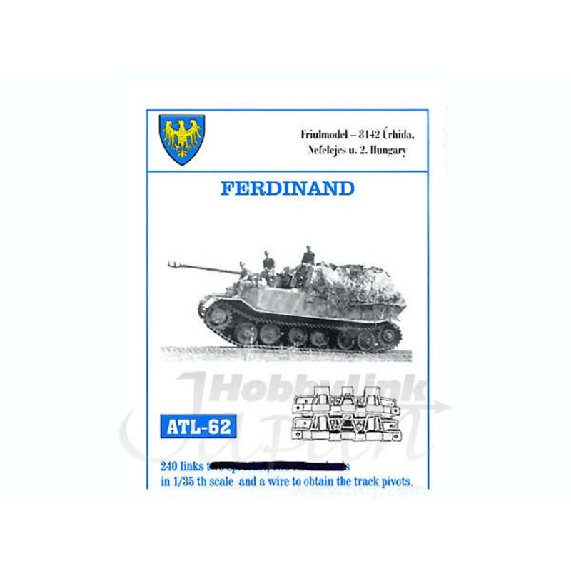 1/35 Working Metal Track Set for Ferdinand