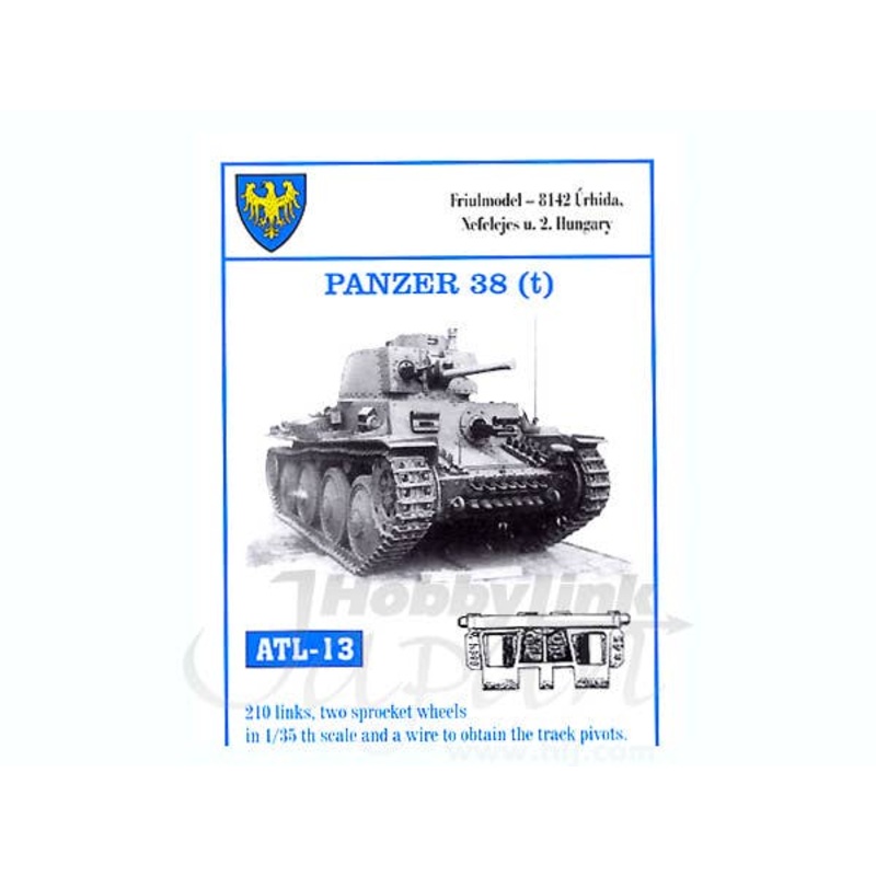 1/35 Working Metal Track Set for Panzer 38(t)