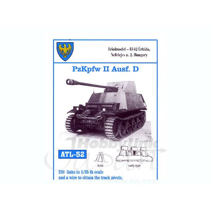 1/35 Working Metal Track Set for Pz.Kpfw.II Ausf.D