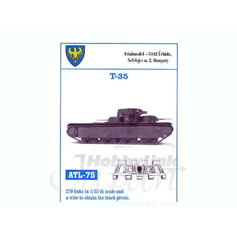 1/35 Working Metal Track Set for T-35
