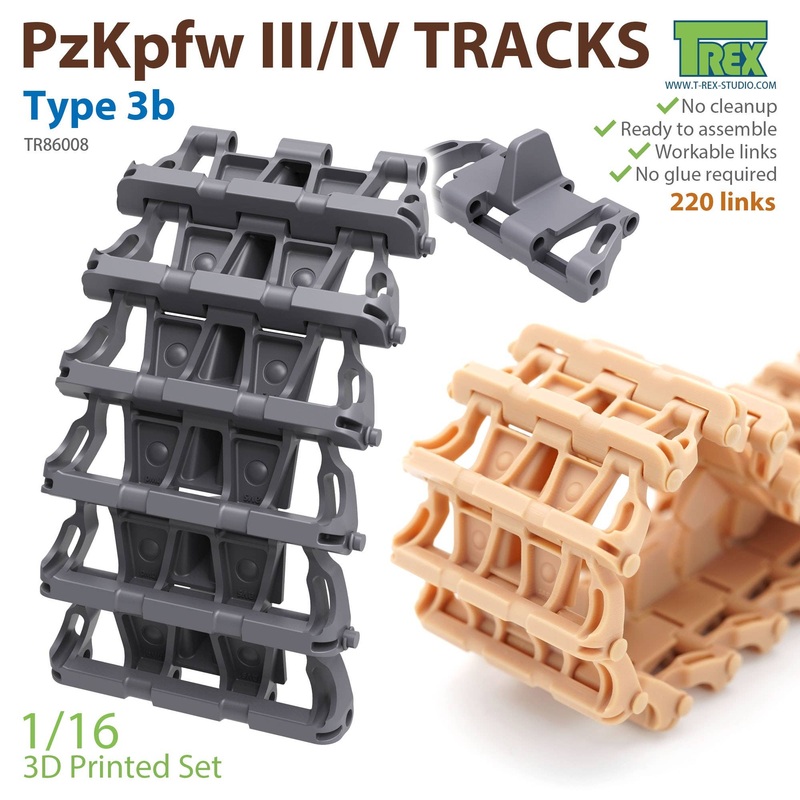 1/16 Movable Track for Panzer III / IV Tank Type.3b