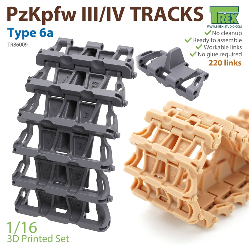 1/16 Movable Track for Panzer III / IV Track Type.6a