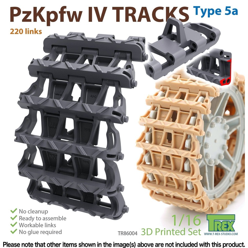 1/16 WWII German III / IV Tank Tracks Type.5a