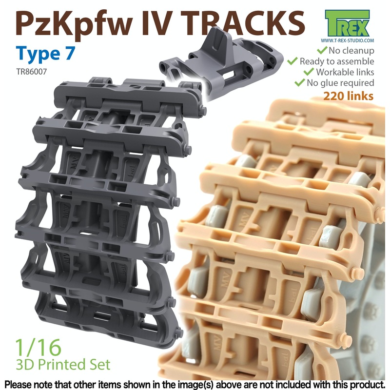 1/16 WWII German III / IV Tank Tracks Type.7