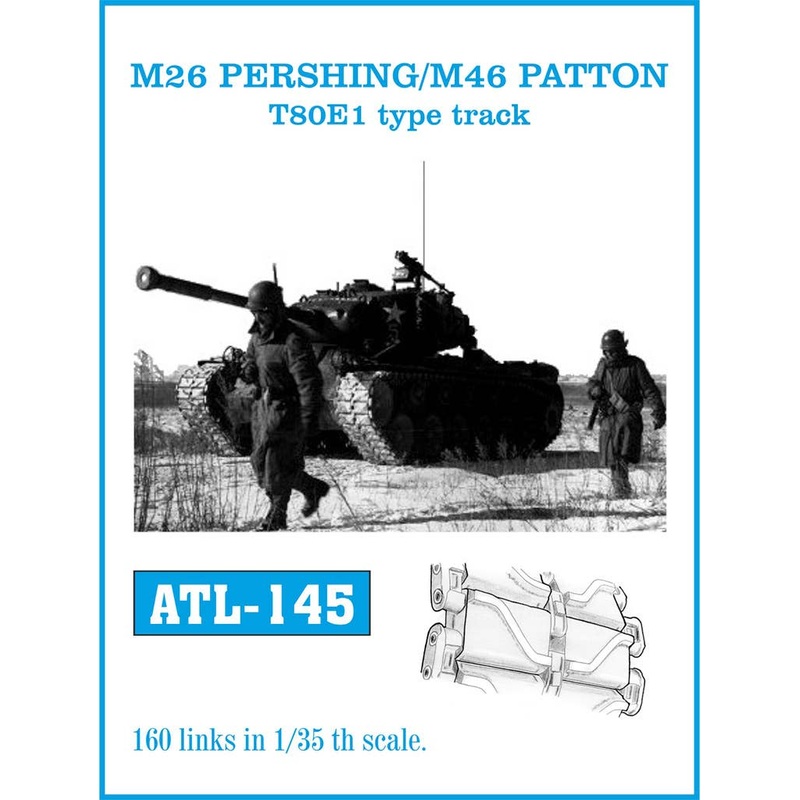 1/35 M26 Pershing / M46 Patton T80E1 all-steel tracks