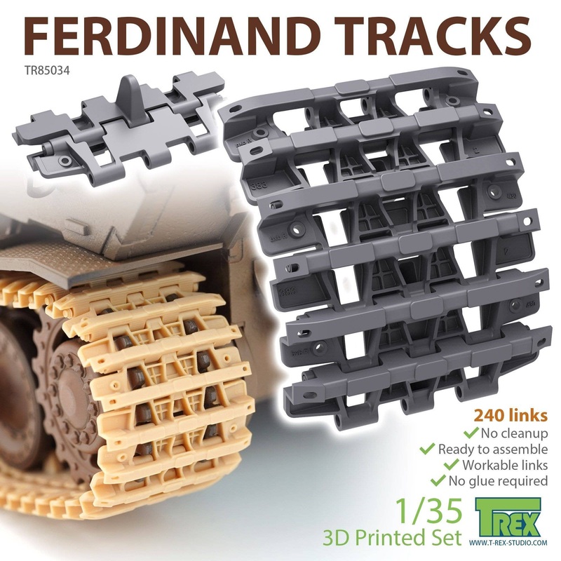 1/35 Movable Tracks for Ferdinand Tank Destroyers