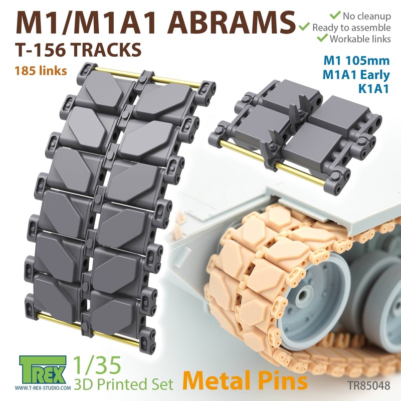 1/35 U.S. Army M1 Abrams T156 Track (Metal Pin)
