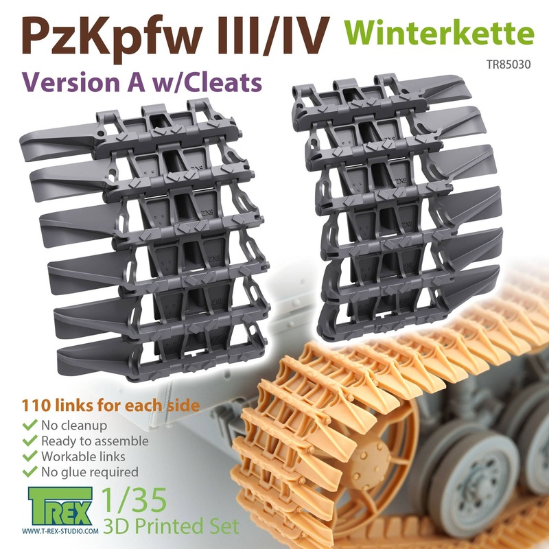 1/35 Winter Track for Panzer III / IV Winter Ketten Version A (with Cleats)