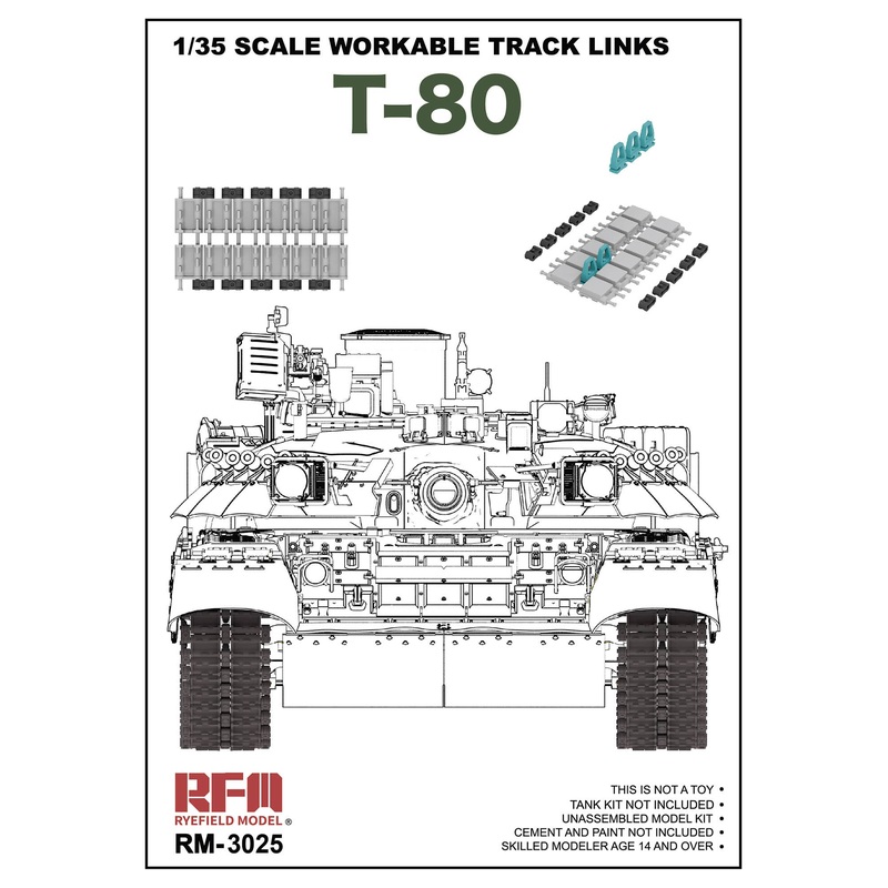 1/35 Workable Tracks for T-80 Series