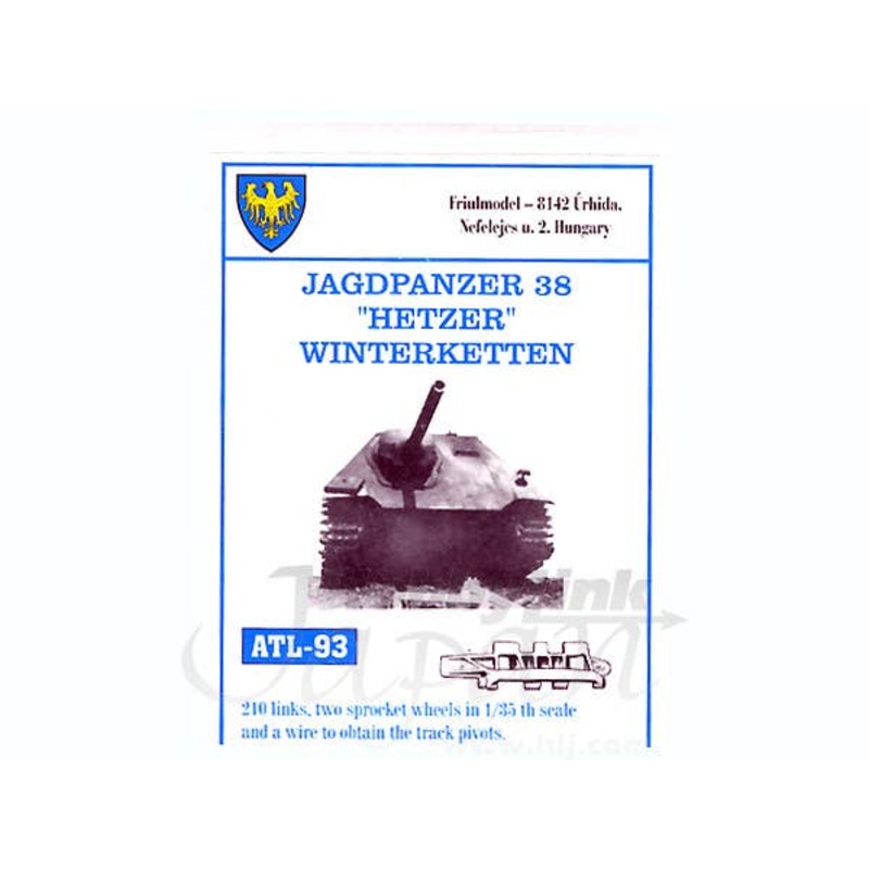 1/35 Working Metal Track Set for Jagdpanzer 38 Hetzer Winterketten