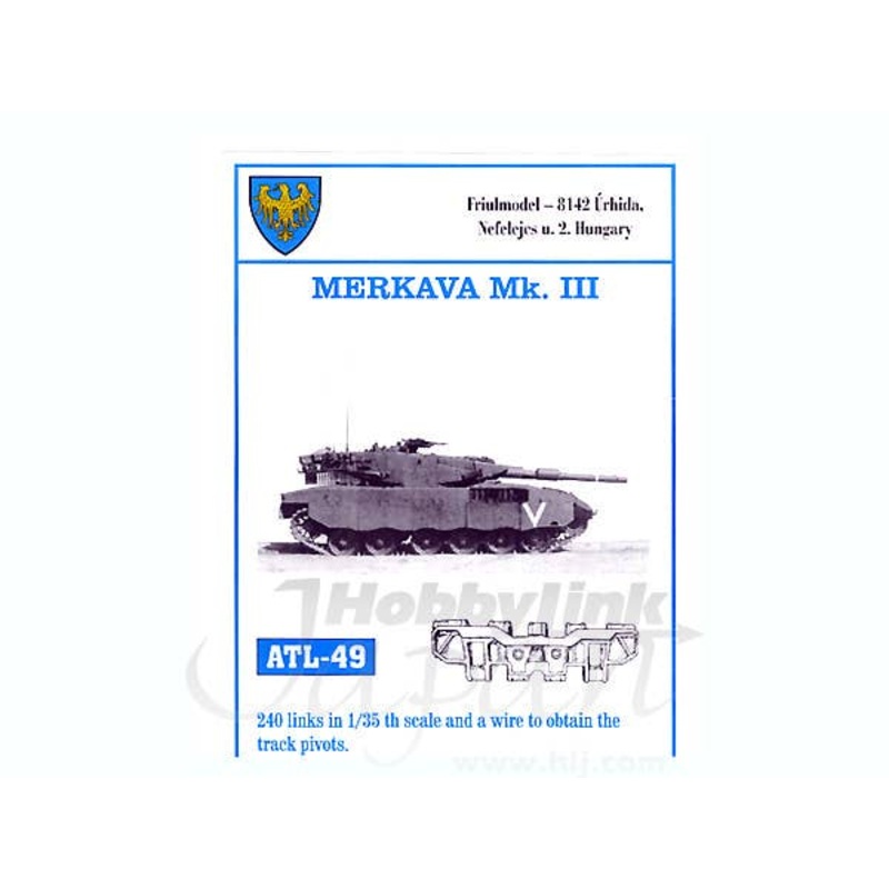 1/35 Working Metal Track Set for Merkava Mk.III