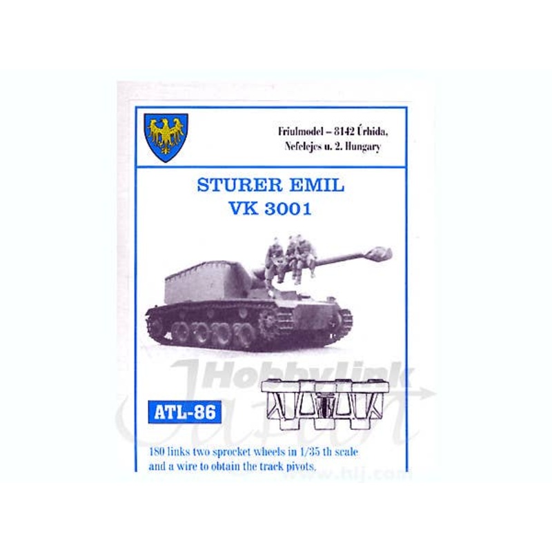 1/35 Working Metal Track Set for Sturer Emil VK 3001